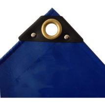 Abdeckplane 650g/m², Pvc Plane, Wasserdicht, Blau, 3x4m (12m²)