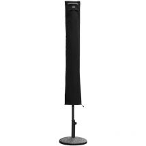 Sekey - Sonnenschirm-Schutzhülle, Ampelschirm Schutzhülle Abdeckhauben 600D Oxford, Schwarz, 136 cm x 23,5/27 cm