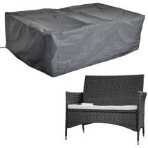 Mucola - Melko Schutzhülle / Abdeckplane für Gartenmöbel, schwarz, 63 x 58 x 112 cm