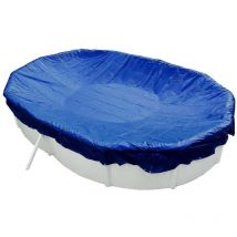 Abdeckplane Oval 623x360 cm Blau mit Übermaß Sommer & Winter Pool Schwimmbad