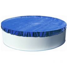 Starmatrix - Bâche de protection ronde 450/460 cm bleue avec surdimensionnement été & hiver Piscine