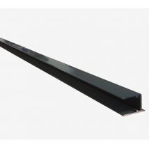 Abdeckprofil für lackierte Polycarbonat-Wabenplatten - l 98 cm Anthrazitgrau ral 7016, e: 16 mm, l: 98 cm