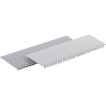 Abdeckstreifen selbstverlöschend grau – 215 x 54 mm – 10 Stück – abbrechbar in 24 Teile