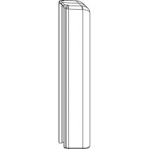 Multi Ecklagerband (Abdeckung) Beschlag für Fenster pvc perlhellgrau/silber - Maco