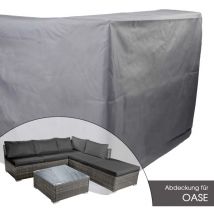 Abdeckhaube Poly Rattan Gartenmöbel Oase 303x153x70cm - Brast