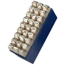 Gravurem - 11108000 juego abecedario No 1 extra-extra 27 piezas (a-z) - especial para acero inox (8 mm)