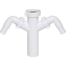 6/4"x40 Mm Doppeleinlass-ablaufanschluss Für Geschirrspüler