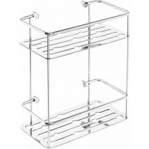 Ablage Duschkorb Duschkabine rechteckig 2 Regale Edelstahl mod Thin Line