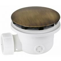 Ablaufablauf Standard-Duschwanne Ø90 mm Bronzeabdeckung Vicario 836-BRONZO Bronze