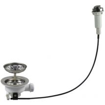 Ablaufgarnitur Für Küchenspüle Mit Seilzugsteuerung, Siebkorb (110 Mm)