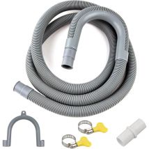 Ineasicer - Ablaufschlauch für Waschmaschine, 2 m Ablaufschlauchverlängerung, Universal-Ablaufschlauch