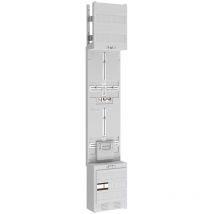 Abnet - abn Zählerplatz 3Pkt 1Z/Res mit Klemmstein 5-polig, BxH : 250x1350mm Z19111