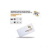 ME - Abonne nt Tv prépayé Kartina Premium Russie 12 mois pour Box, iPad, iPhone ou Smart tv, 150 Chaînes, jusqu'à 3 appareils, sans parabole