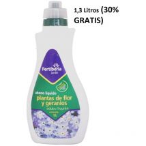 Fertiberia - Abono líquido Plantas de Flor y Geranios - 1 litro + 30%