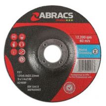 Abracs - Connect Metal Grinding Discs 125mm x 6.0mm 10pc 32053