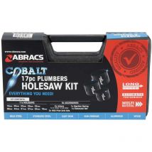 Abracs - expert 17pc Plumbers Cobalt Holesaw Kit