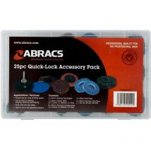 Expert 25pc Quick-Lock Accessory Pack - Abracs