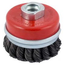 Expert 70mm Diameter Twist Knot Cup Brush x M14 Thread - Abracs