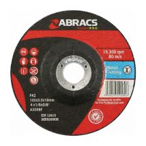 Abracs - Connect Metal Grinding Discs 100mm x 6.0mm 10pc 32190