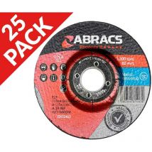 Abracs - phoenix ii 115mm x 6.0mm x 22mm Grinding Discs dpc Metal 25pk