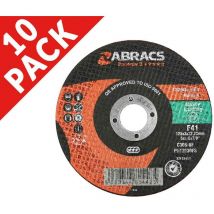 Abracs PHOENIX II 125mm x 3.0mm x 22mm Cutting Disc Flat Stone 10pk