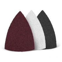 MENZER Fleece Abrasifs non tissés, 150 x 100 mm, p. Ponceuses delta, Non-tissé (Lot de 10), grossier (env. G 80)