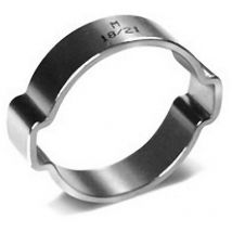 Mikalor - abrazadera 2 orejas 14-17 zincada , Abrazadera dos orejas. - Tamaño: 14 x 17 mm. - Zincada. - Para uniones sencillas. - Fácil montaje con