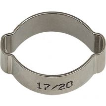 Riegler - Abrazadera de manguera 2 orejas va 1.4301 (W4) rango de sujeción 11-13 mm 50 piezas / bolsa