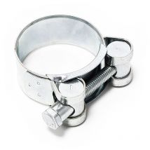 Wiltec - Abrazadera de manguera t Perno W1 cincada de ancho 20mm ajustable de 36-39mm