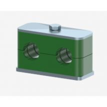 Abrazadera doble dn 3/8' gr. 2 Dicsa