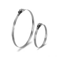 Abrazadera fleje de acero inox.a medida tubo flexible Ø60 a 170 Ø60 a 170