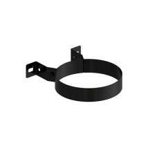 Schwarz lackierte Ofenrohr-Wandklemme 150 Schraube