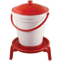 Abreuvoir 18 litres sur pieds Novital pour poules et volailles • Abreuvoir seau en plastique
