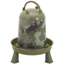 Abreuvoir camouflage Nature 3 litres sur pieds Gaun poules, volailles