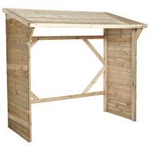 Cerland - Abri-bûche en bois 203 x 114,5 x 221 cm Memphis