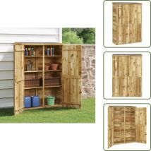 Abri à outils de jardin 123x45x171 cm Bois de pin imprégné - Abri De Jardin - Cabane De Jardin - Rangement Exterieur - Abri Outil - Wood Shed