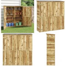 Vidaxl - Abri à outils de jardin 163x50x171 cm Bois de pin solide - Abri De Jardin - Abri De Stockage - Outillage - Rangement Jardin - Cabane Jardin