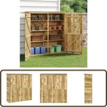 Abri à outils de jardin 163x50x171 cm Bois de pin solide - Abri De Jardin - Abri De Stockage - Outillage - Rangement Jardin - Cabane Jardin