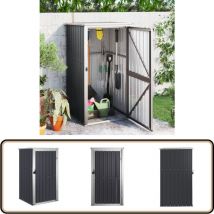 Abri à outils de jardin anthracite 88x89x161 cm acier galvanisé - Abri De Jardin - Abri Outil - Rangement Jardin - Cabane Jardin - Atelier Exterieur