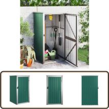 Abri à outils de jardin vert 88x89x161 cm acier galvanisé - Abri De Jardin - Abri Outil - Rangement Jardin - Cabane Jardin - Atelier Jardin