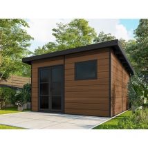 Direct Abris - Abri de Jardin Composite alma - 15m2 - Brun - Cabane de Jardin