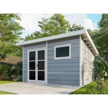 Direct Abris - Abri de Jardin Composite alma - 15m2 Gris clair - Cabane de Jardin