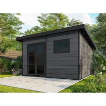 Direct Abris - Abri de Jardin Composite alma - 15m2 Gris - Cabane de Jardin
