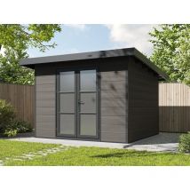 Direct Abris - Abri de Jardin Composite alma - 9m2 Gris - Cabane de Jardin