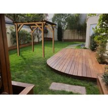 WMU - Abri buche en bois massif 2.3 x 2.3 m