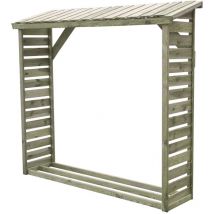 Cémonjardin - Abri bûches en bois avec plancher