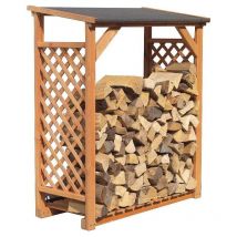 Ideanature - Abri bûches en bois coloris miel Simple
