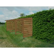 Jardinatoire - Abri Bus 6m - Couvert - Cl3 Marron