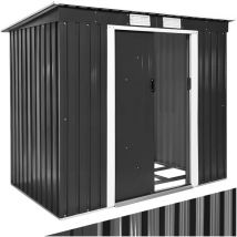 Abri de jardin métal 2,7 m² toiture monopente En acier