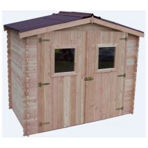 Habrita - Foresta - Abri jardin en madriers Douglas 20mm sans plancher 5,32m² - DA2421.02N